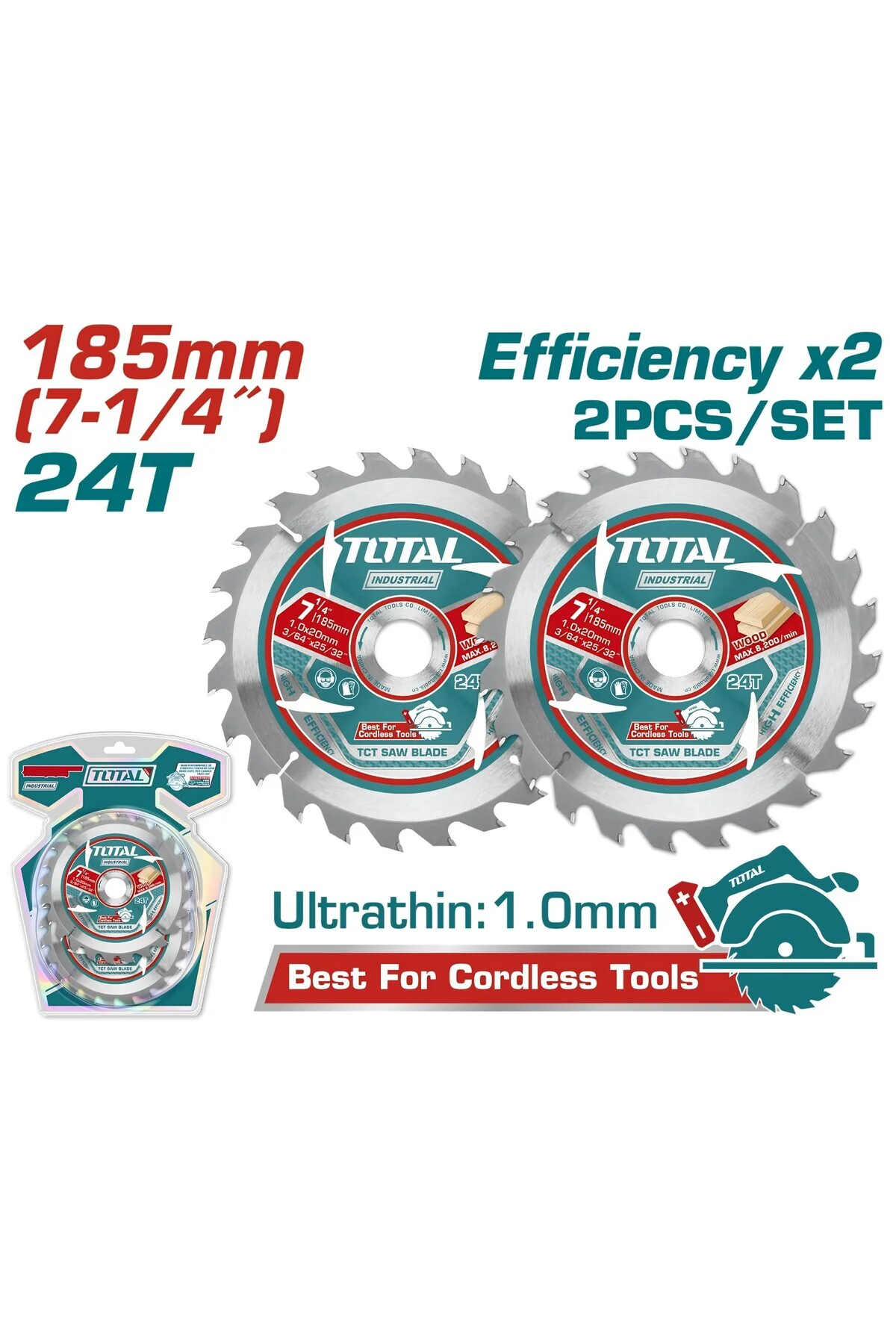 DAİRE TESTERE YEDEK BIÇAK 185 MM 2 Lİ TAC2331853 DAİRE TESTERE YEDEK BIÇAK 185 MM 2 Lİ TAC2331853