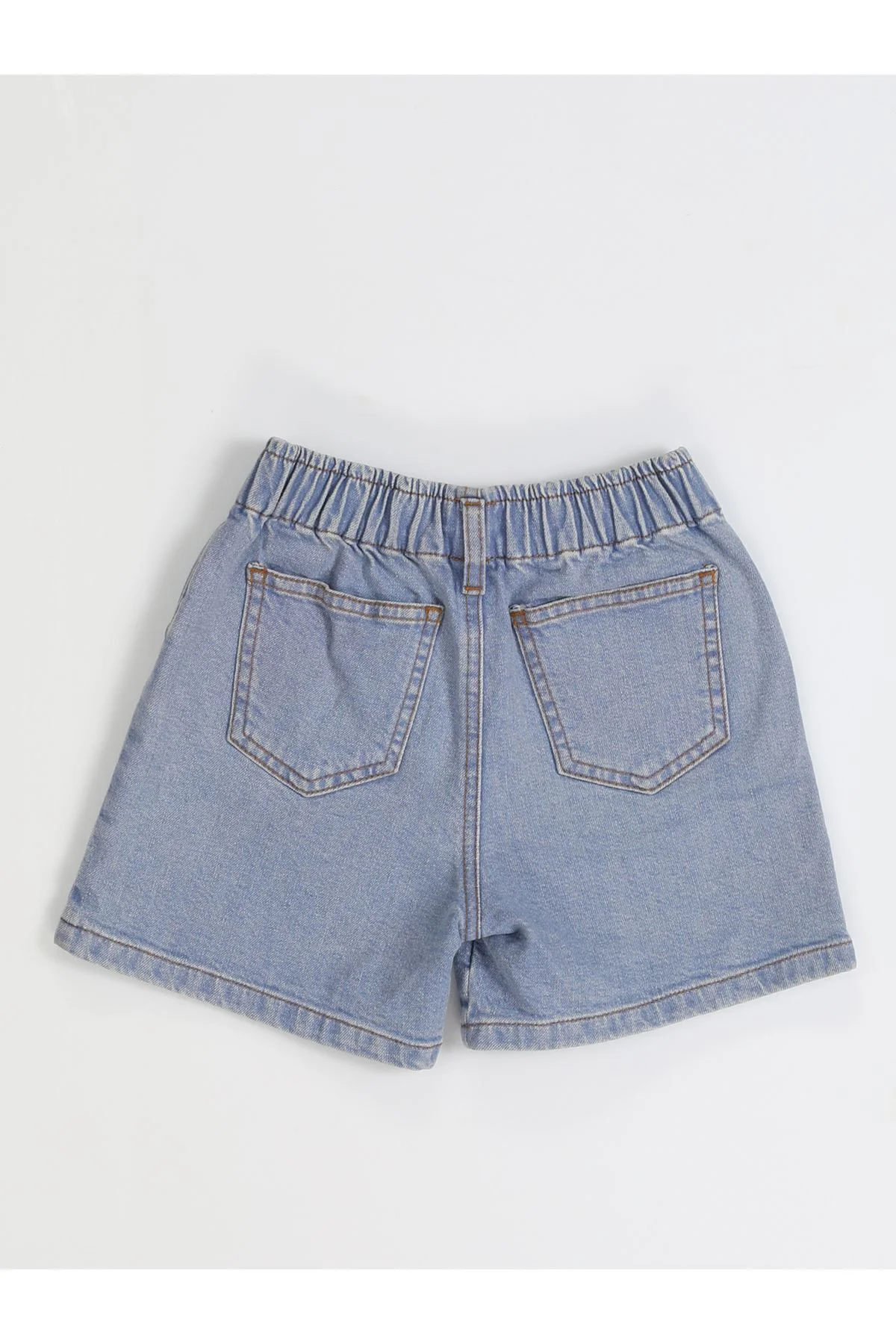 Daisy Nakışlı Kız Çocuk Denim Şort