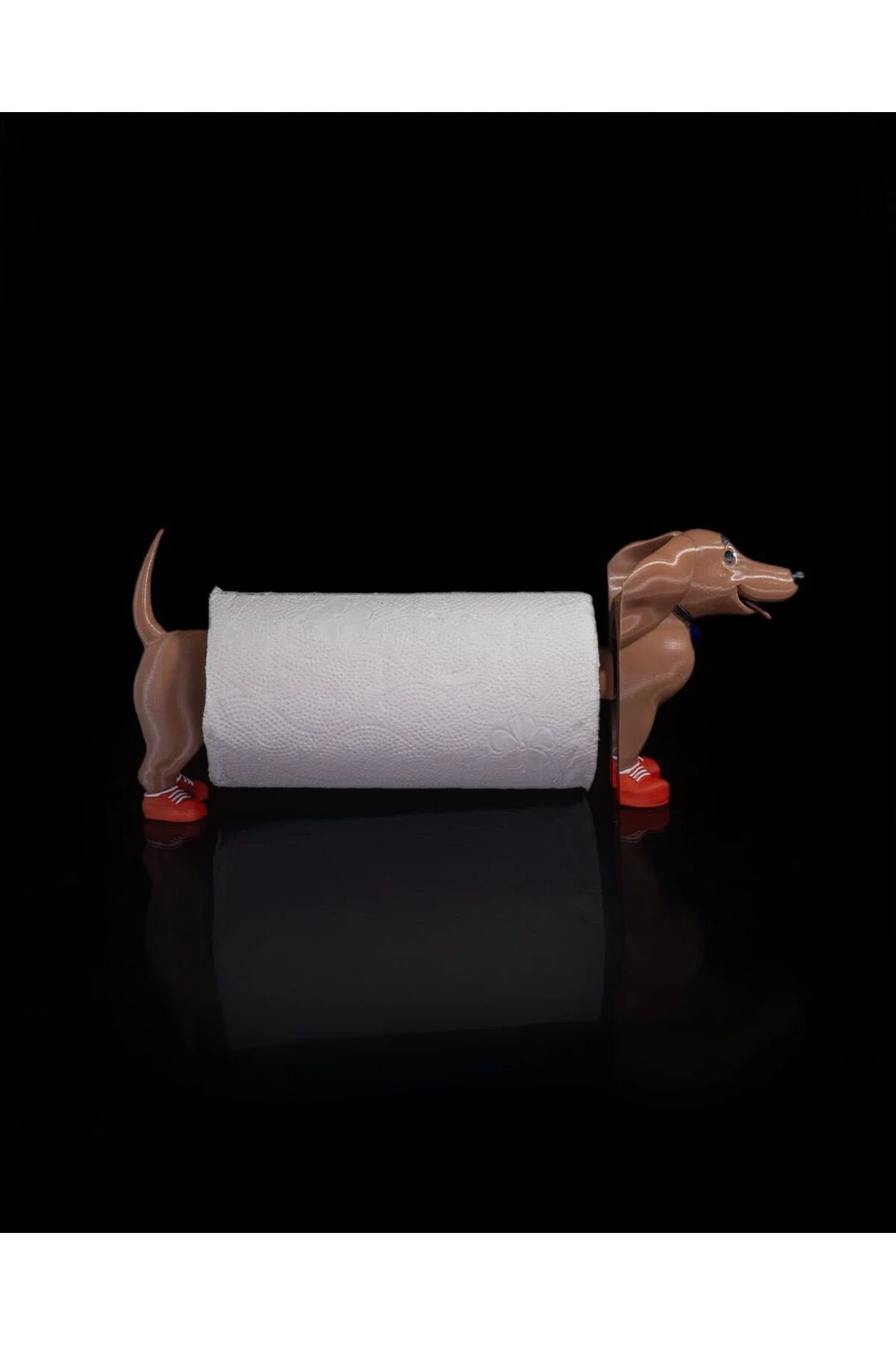 Dakhund Sevimli Köpek Boyalı Figürlü Tuvalet Kağıdı Tutacağı