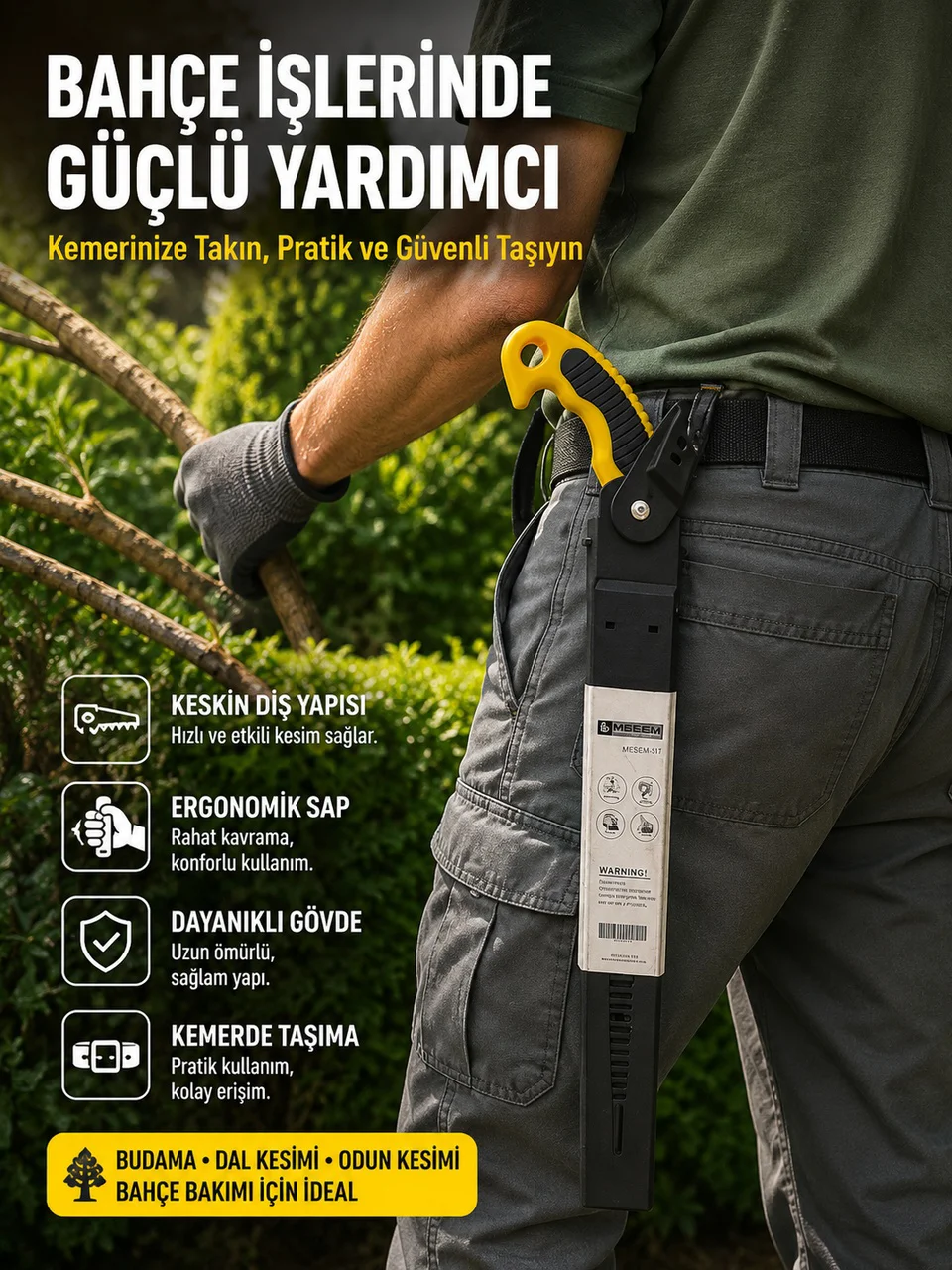 Dal Budama İçin Güçlü Kesim Sağlayan Bahçe Bıçkısı - Lisinya
