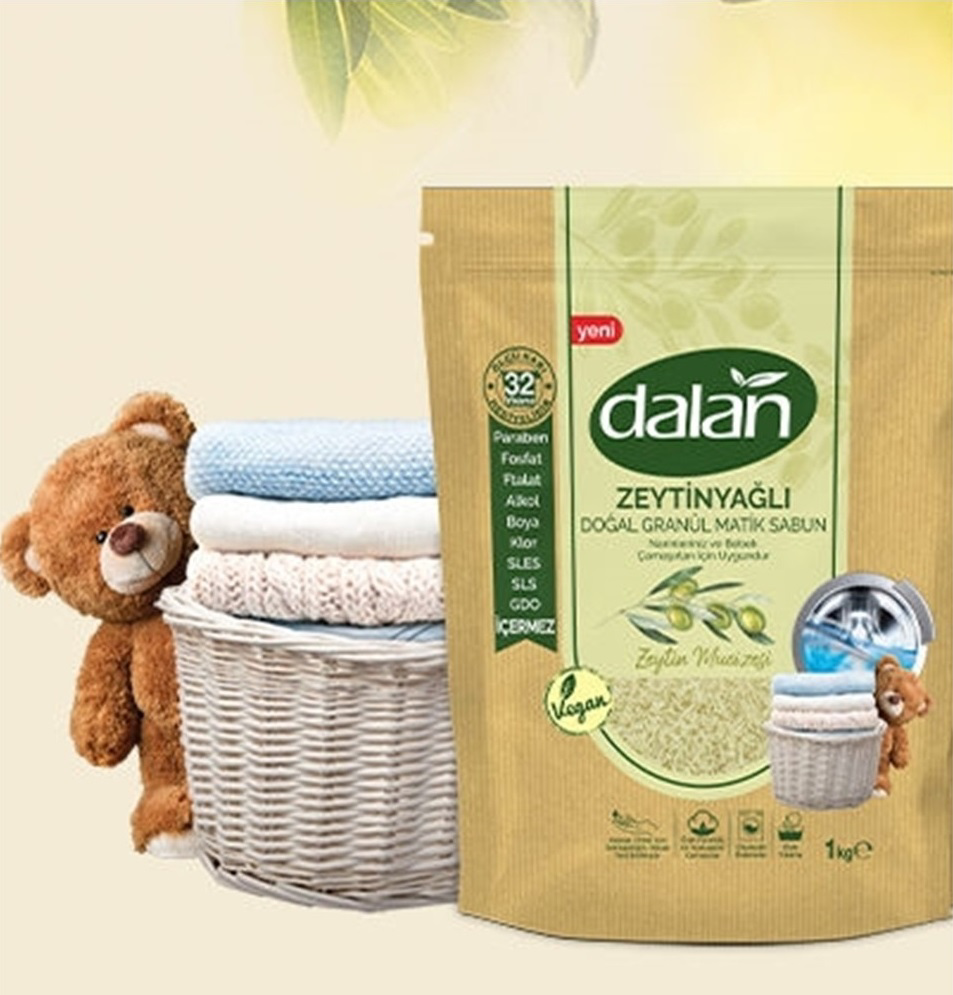 Dalan Zeytinyağlı Doğal Granül Matik Sabun Zeytin Mucizesi 1000 G Dalan Zeytinyağlı Doğal Granül Matik Sabun Zeytin Mucizesi 1000 G