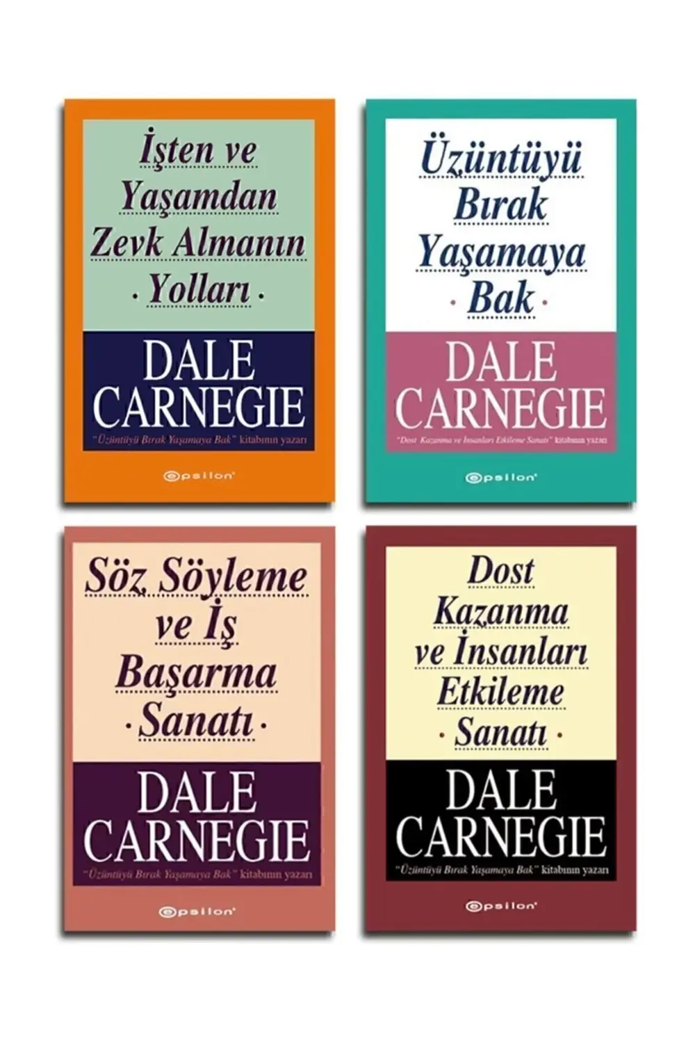 Dale Carnegei 4 Kitaplık Set Dale Carnegie