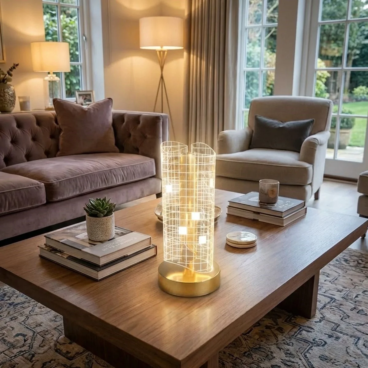 Dalgalı Silindirik Kristal Kareli Model Led Masa Lambası – Gold Tabanlı, Dokunmatik, 3 Renk Işık Modlu, Şarjlı Modern Dekoratif Gece Lambası Bx40 Fiyatı, Yorumları ve Özellikleri
