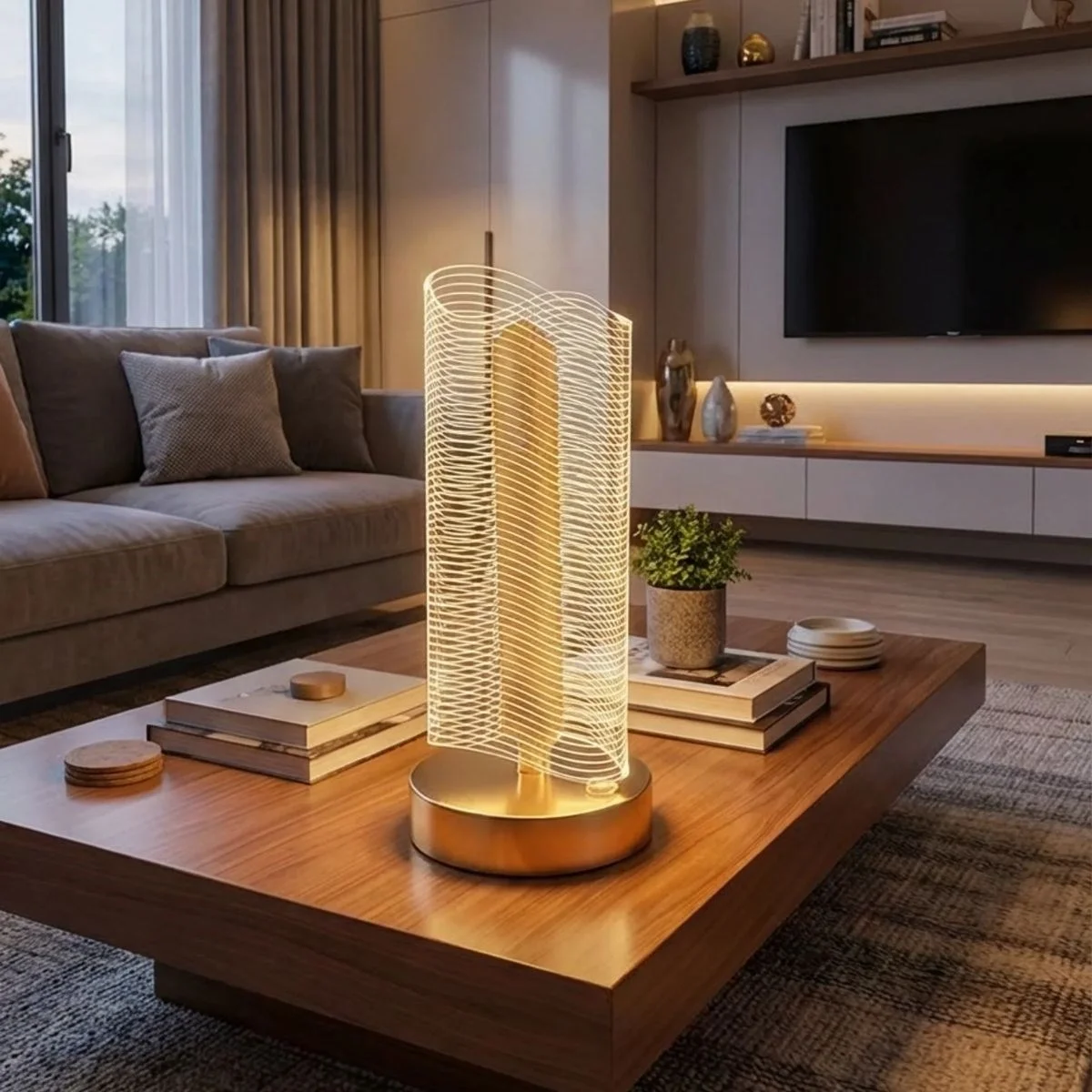 Dalgalı Silindirik Kristal Çizgili Model Led Masa Lambası – Gold Tabanlı, Dokunmatik, 3 Renk Işık Modlu, Şarjlı Modern Dekoratif Gece Lambası Bx40 Fiyatı, Yorumları ve Özellikleri