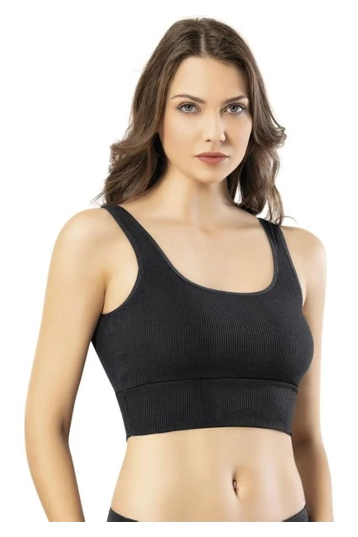 Dalgıç Fitilli Kaşkorse Pedli Büstiyer Crop