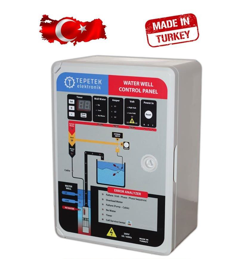 Dalgıç Pompa Elektronik Kontrol Panosu 0,18-1,4 Kw Monofaze