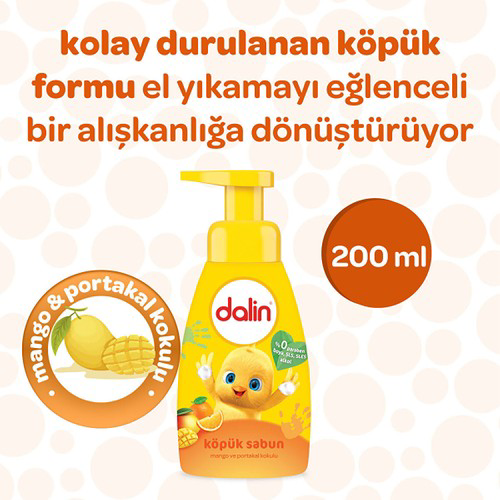 Dalin Köpük Sabun Mango Ve Portakal 200 Ml