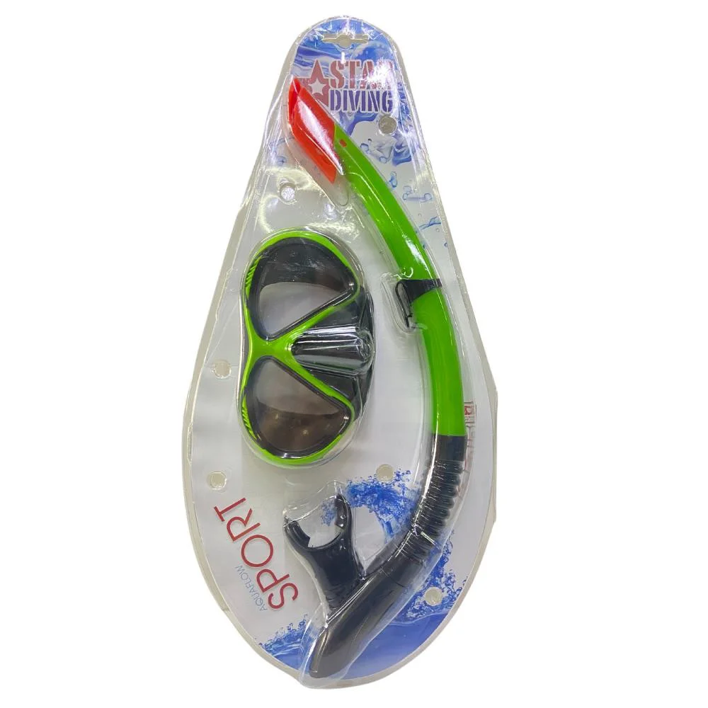 Dalış Maskesi ve Snorkel Yetişkin - 51711-YEŞİL - 1 ADET