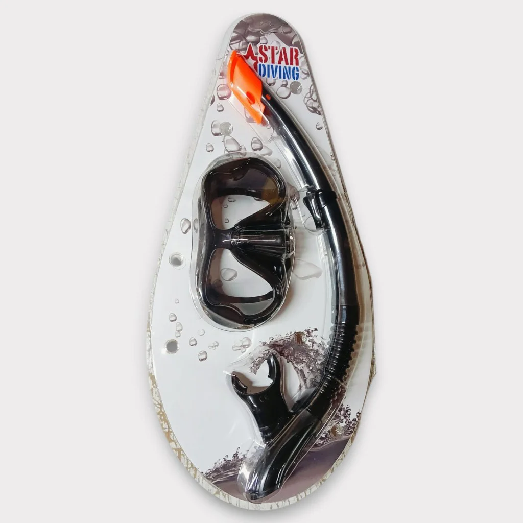 Dalış Maskesi ve Snorkel Yetişkin - 51715-SİYAH - 1 ADET