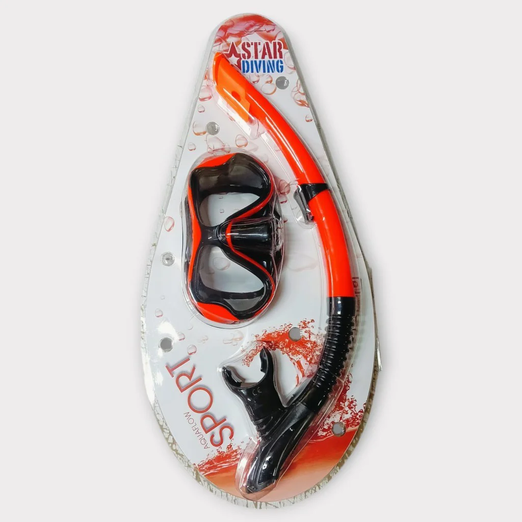 Dalış Maskesi ve Snorkel Yetişkin - 51714-KIRMIZI - 1 ADET