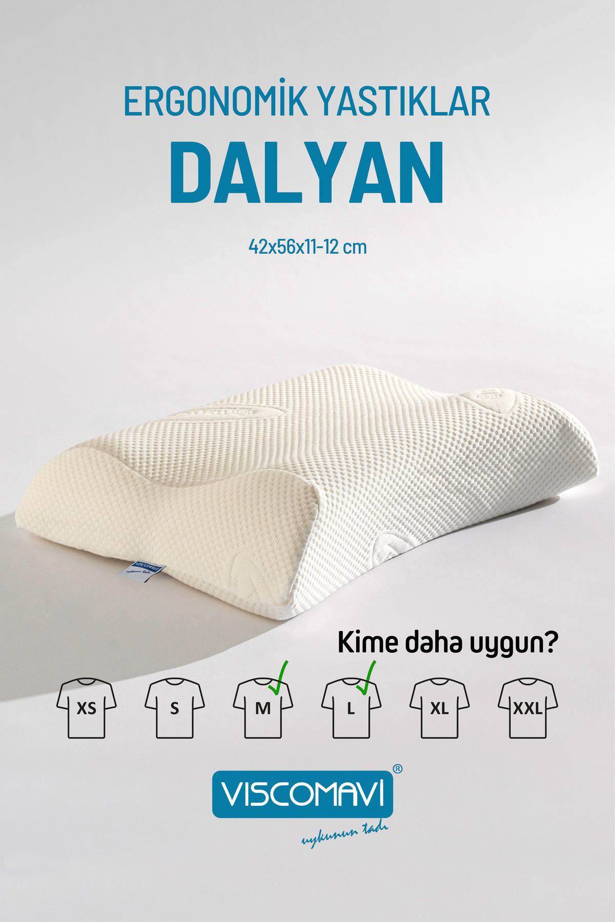 Viscomavi Dalyan Ergonomik & Ortopedik Visco Yastık