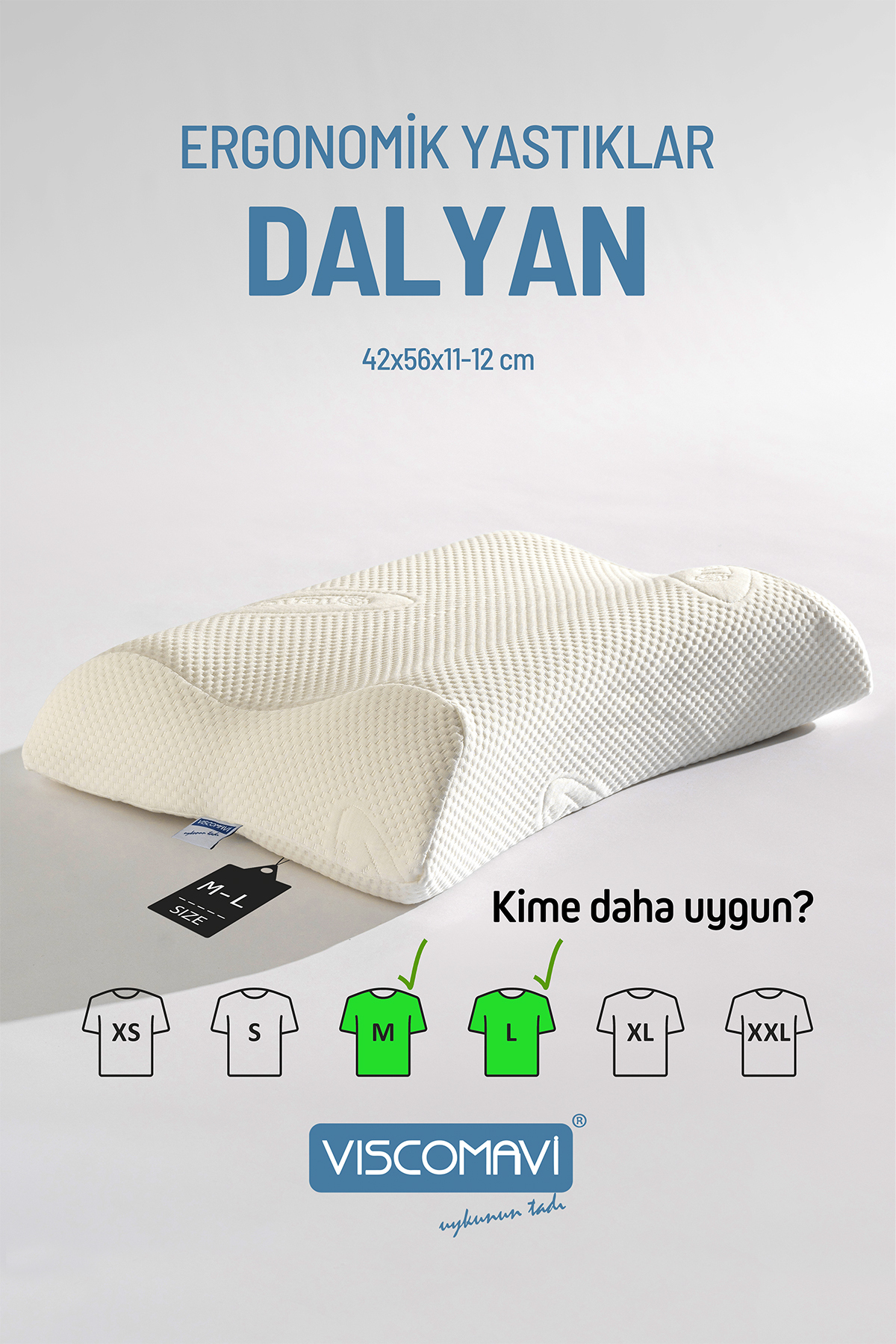 Dalyan Ergonomik & Ortopedik Visco Yastık | Boyun destekli | Asta