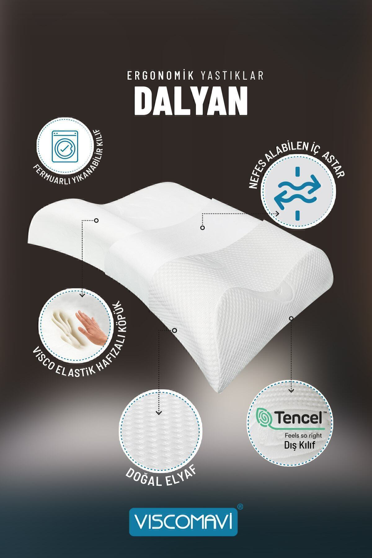 Dalyan Ergonomik & Ortopedik Visco Yastık | Boyun destekli | Asta