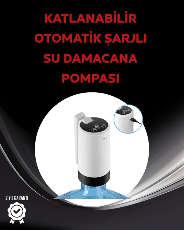 Damacana Üstü Akıllı Su Pompası | 3 Damacana Kullanım | 4W Güç | 