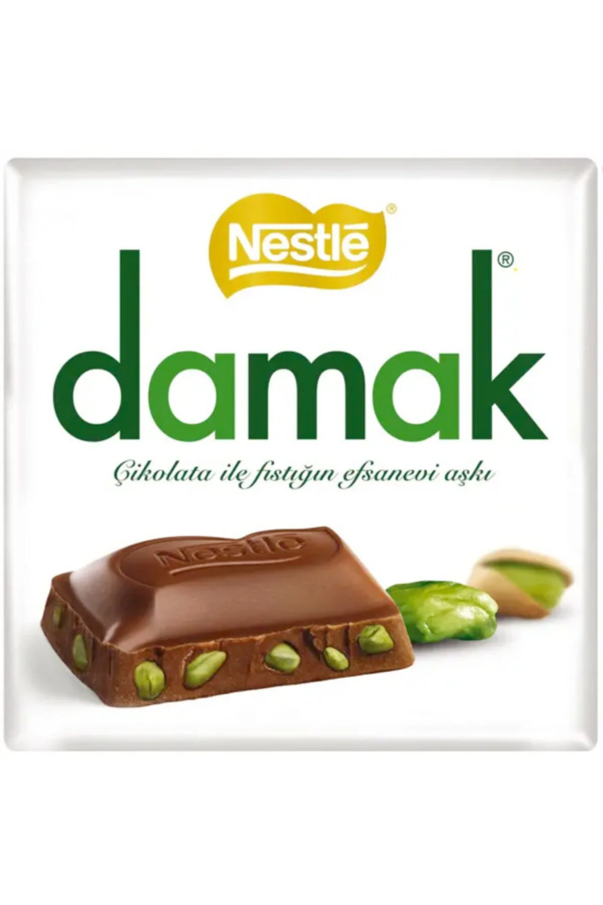 Damak Antep Fıstıklı Sütlü Çikolata 63 gr 6 Adet