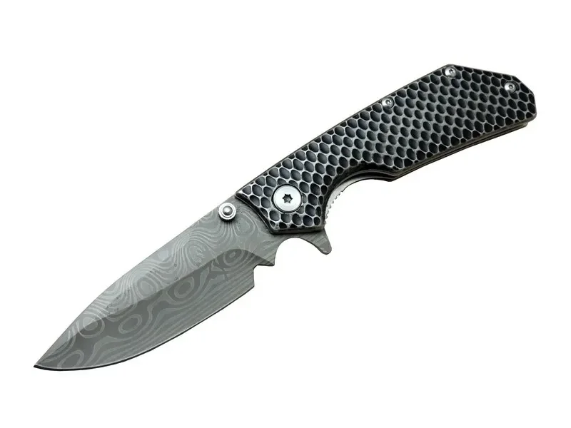 Damascus Dms 2 16 Gri Kamp Çakı 21cm- Yarı Otomatik, Kemerlikli, 