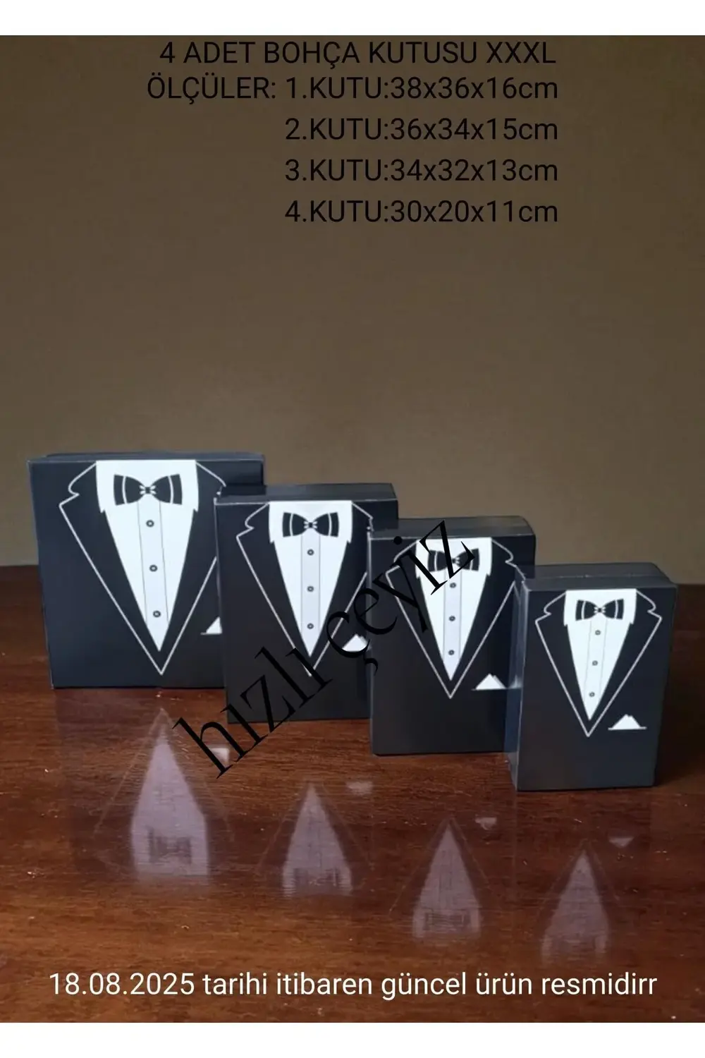 Damat Bohça Kutusu 3'lü Kutu Seti