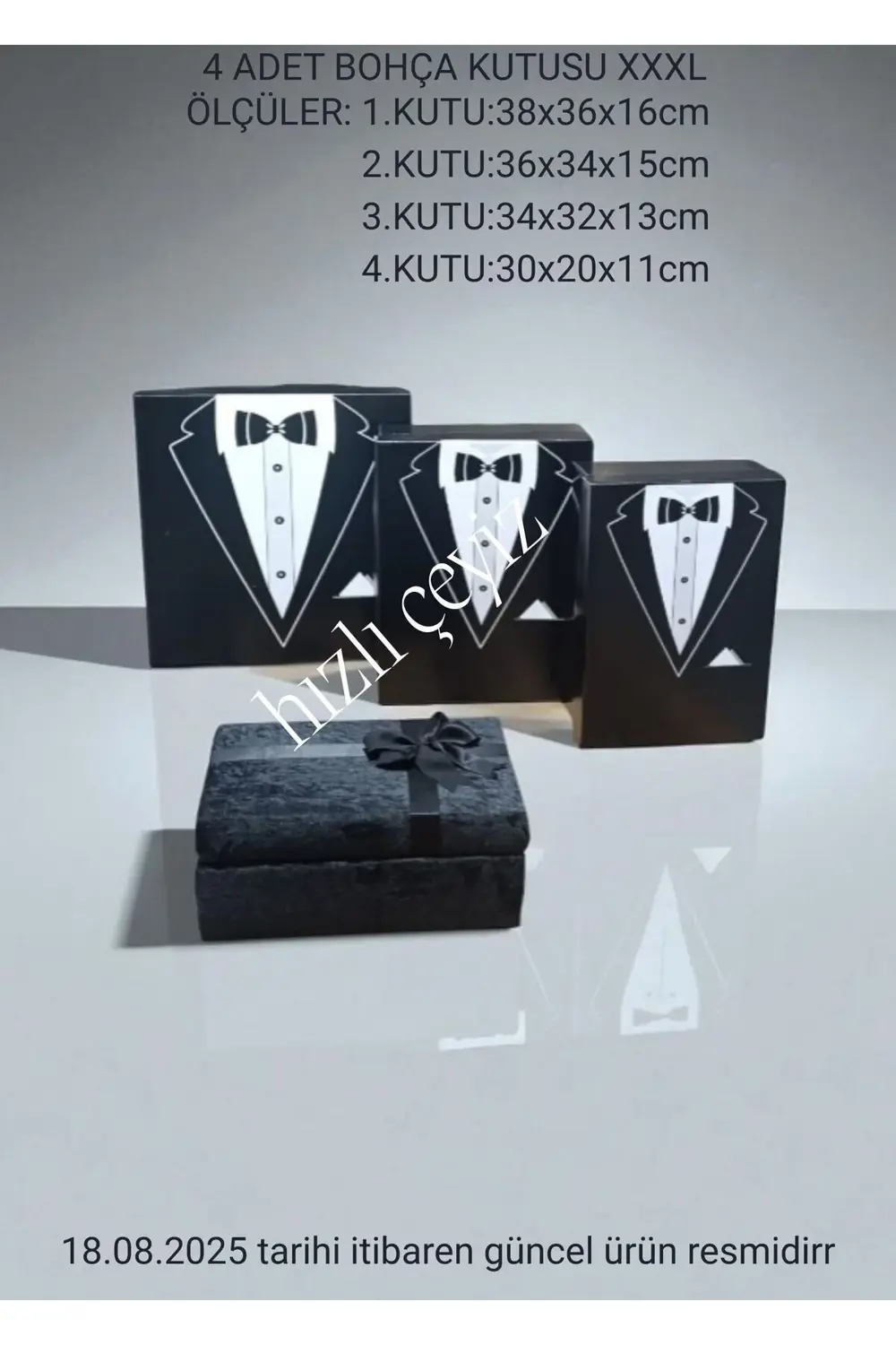 Damat Bohça Seti 4'lü Kutu Seti