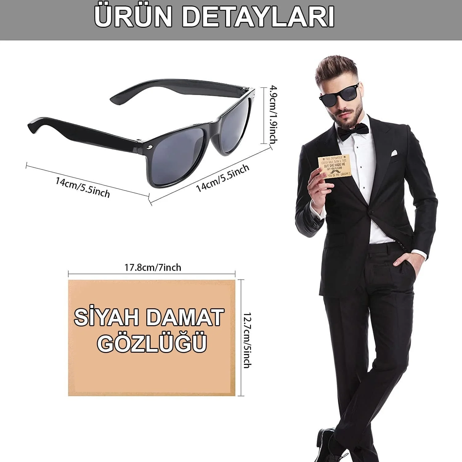 Damat Gözlüğü – Düğün Ve Bekarlığa Veda Partisi Aksesuarı Bx40 Fiyatı, Yorumları ve Özellikleri