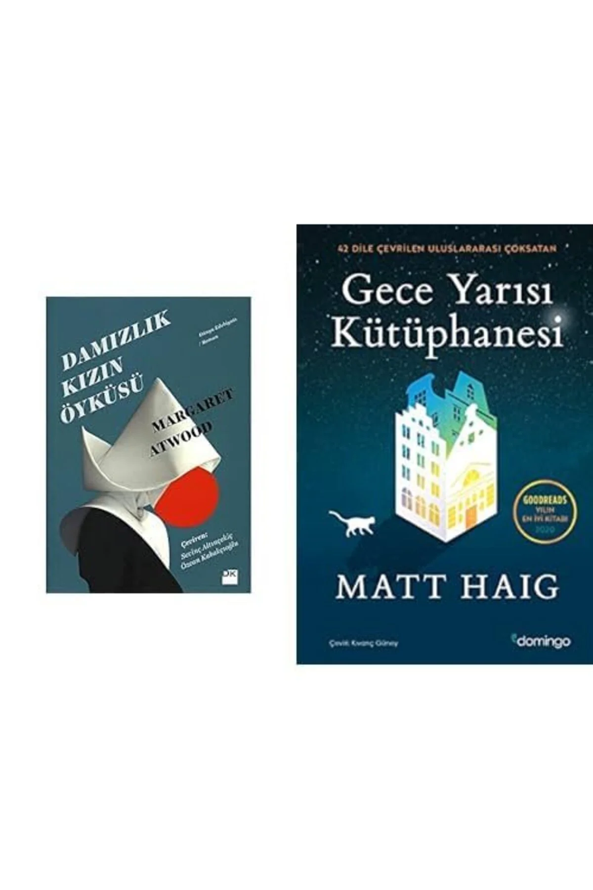 damizlik kizin oykusu+ geceyarisi kutuphanesi=(2kitap)