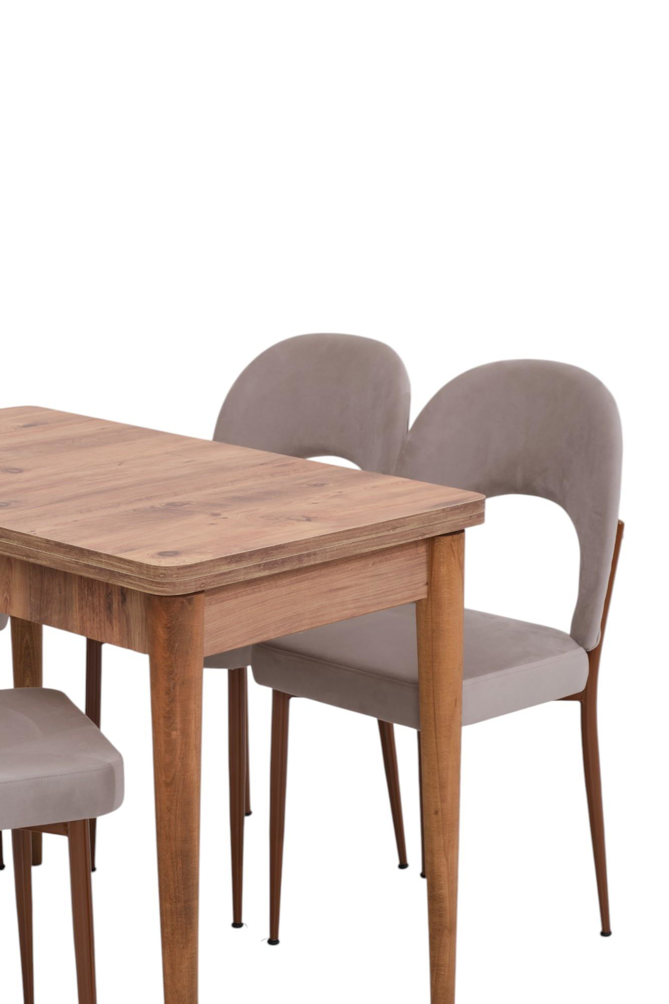 Erezogullari Mobilya Damla Hilal Mdf Mutfak Masa Sandalye Takimi 60X100cm