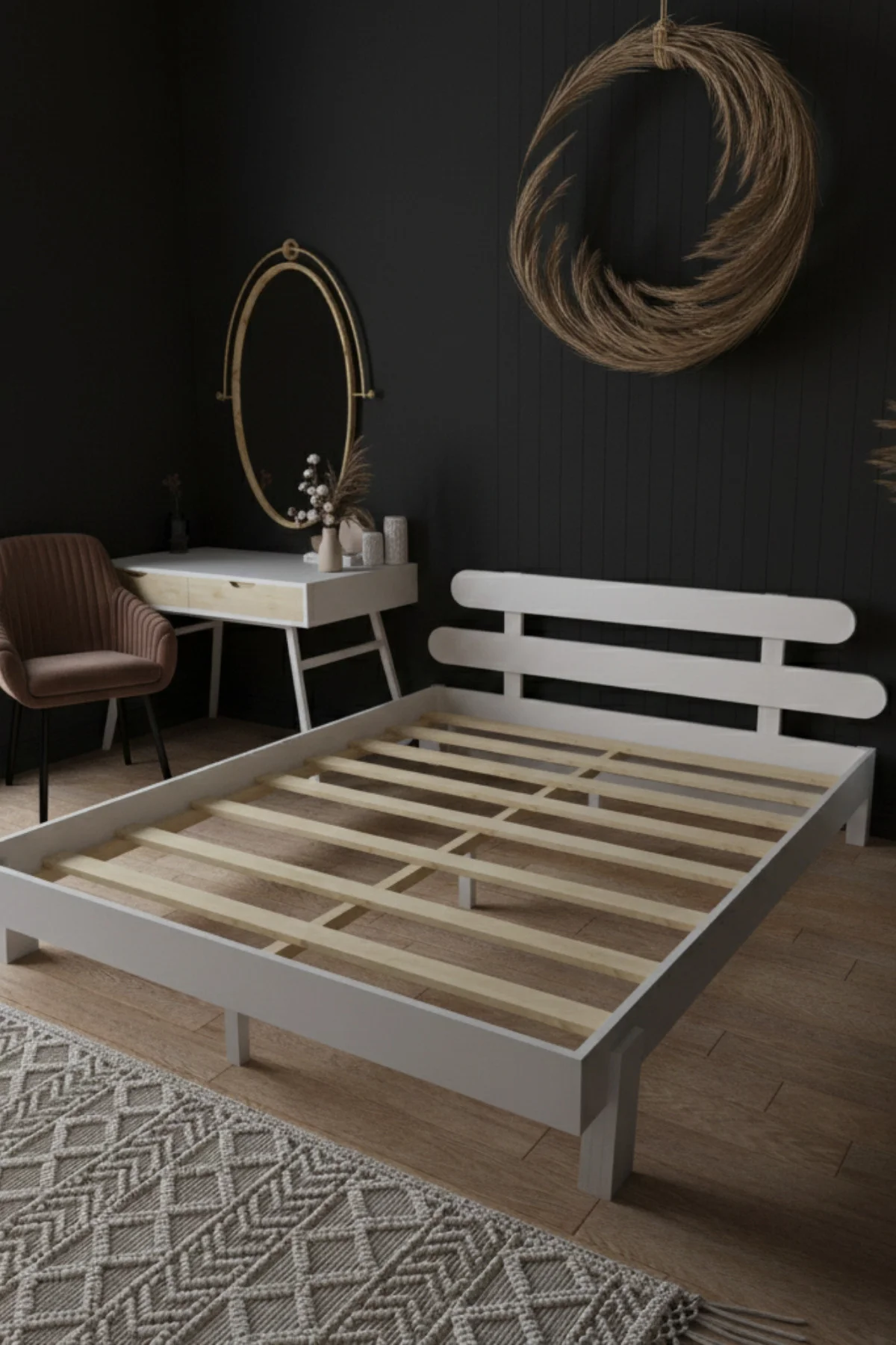 Damla Model 2 Başlıklı Masif Ahşap Karyola Kolay Kurulum Fırınlanmış İthal Sibirya Çamı 90x190 Yatak Uyumlu Damla Model 2 Başlıklı Masif Ahşap Karyola Kolay Kurulum Fırınlanmış İthal Sibirya Çamı 90x190 Yatak Uyumlu