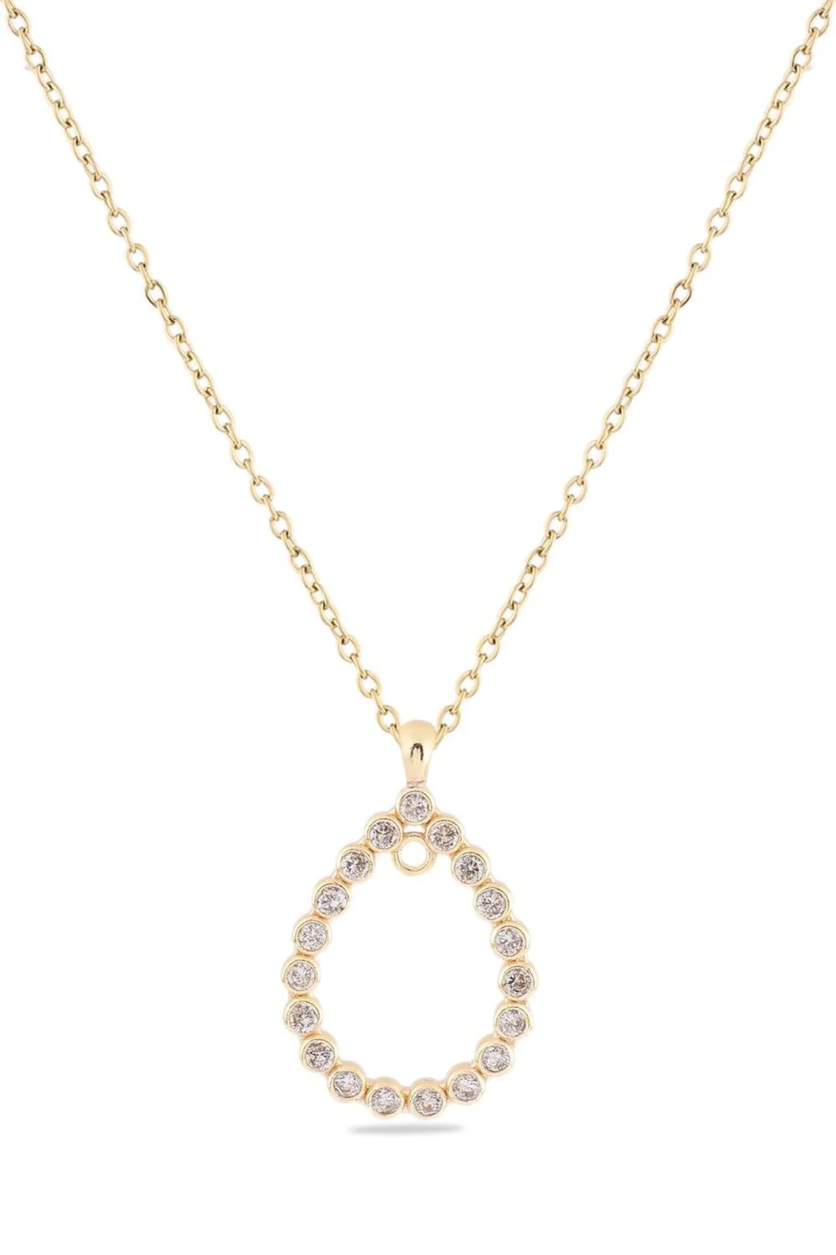 Damla Zirkon Kolye GOLD 45 cm Fiyatı, Yorumları ve Özellikleri