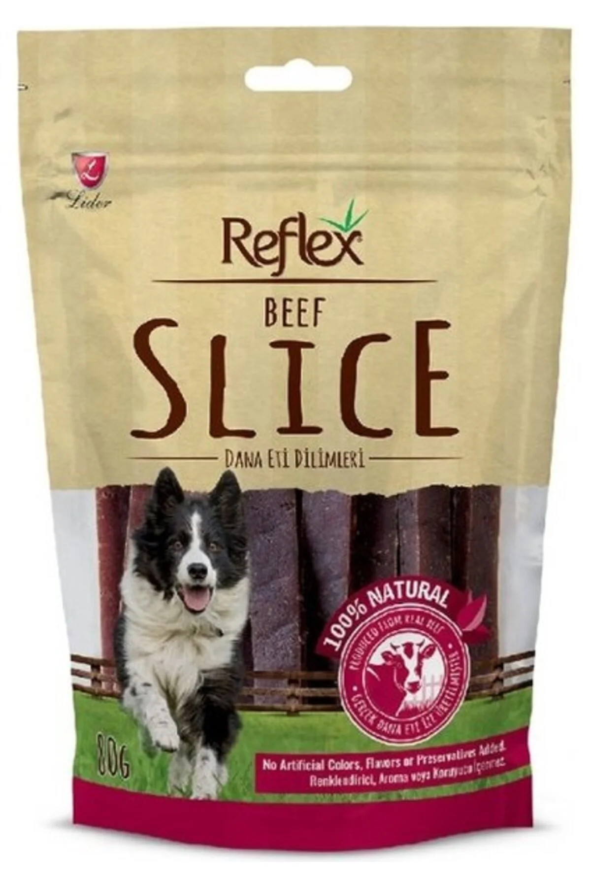 Dana Etli Dilim Köpek Ödül Maması 80 gr