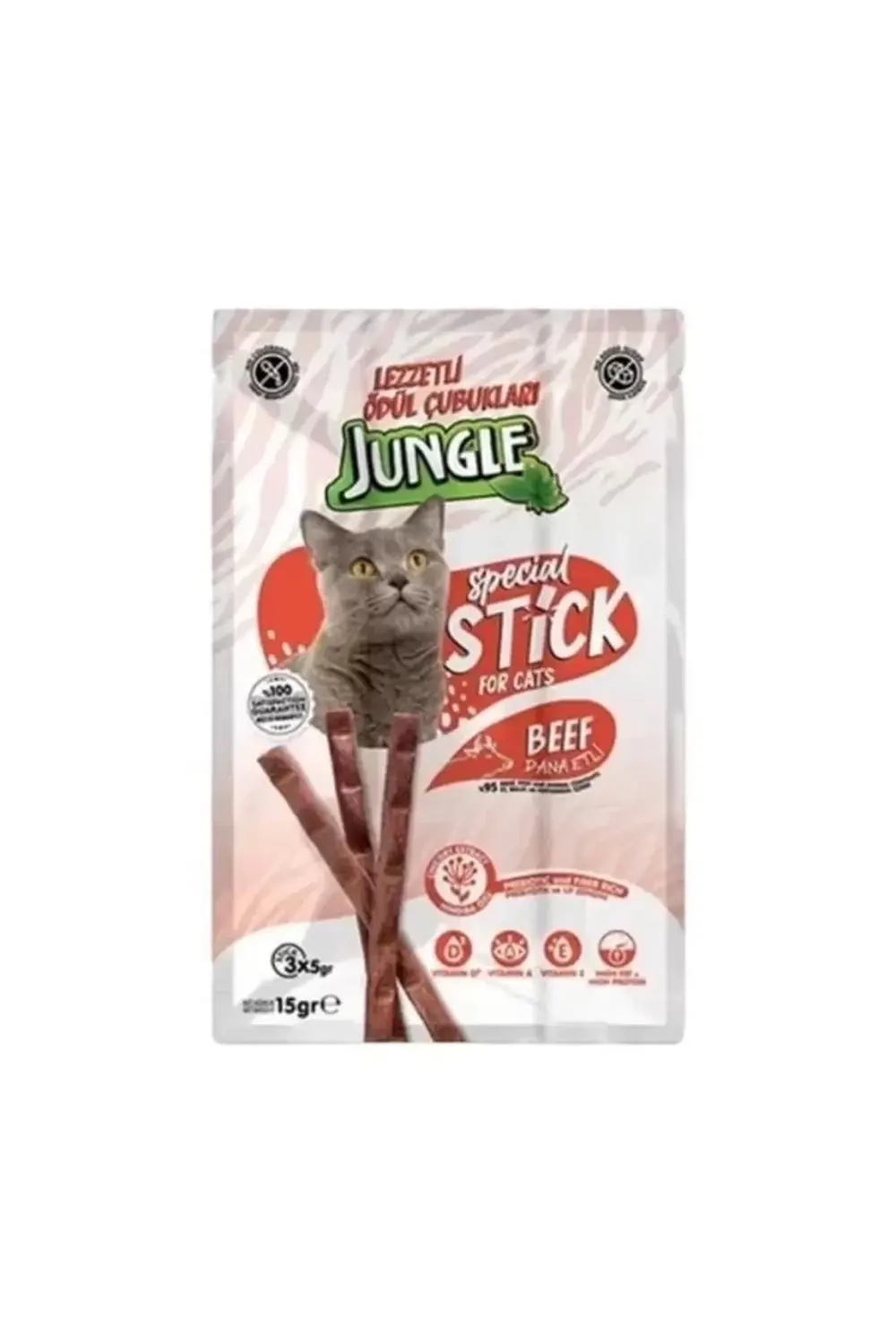 Dana Etli Stick Kedi Ödülü 1 Adet 3x5 Gr