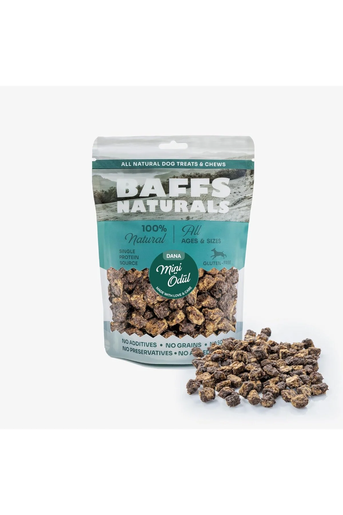 Dana Mini Ödül%100 Doğal Köpek Ödül Maması 100 gr (100 Gr x 1 Ade