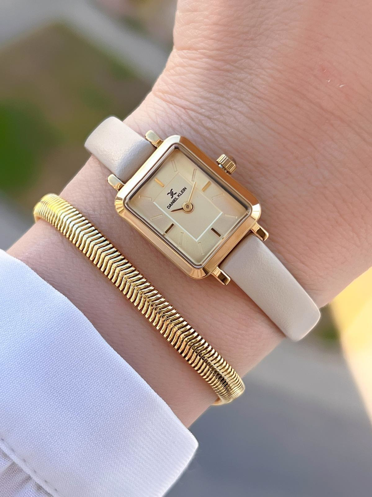 Daniel Klein 18 mm Mini Kasa Retro Vintage Deri Kordon 2 Yıl Gara