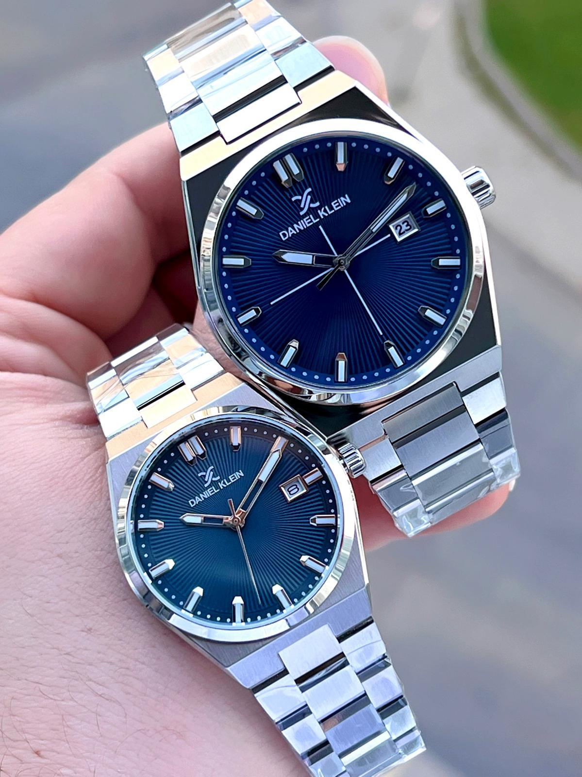 Daniel Klein Bay Ve Bayan Çelik Kordon Çiftlere Özel 3 Atm Suya D