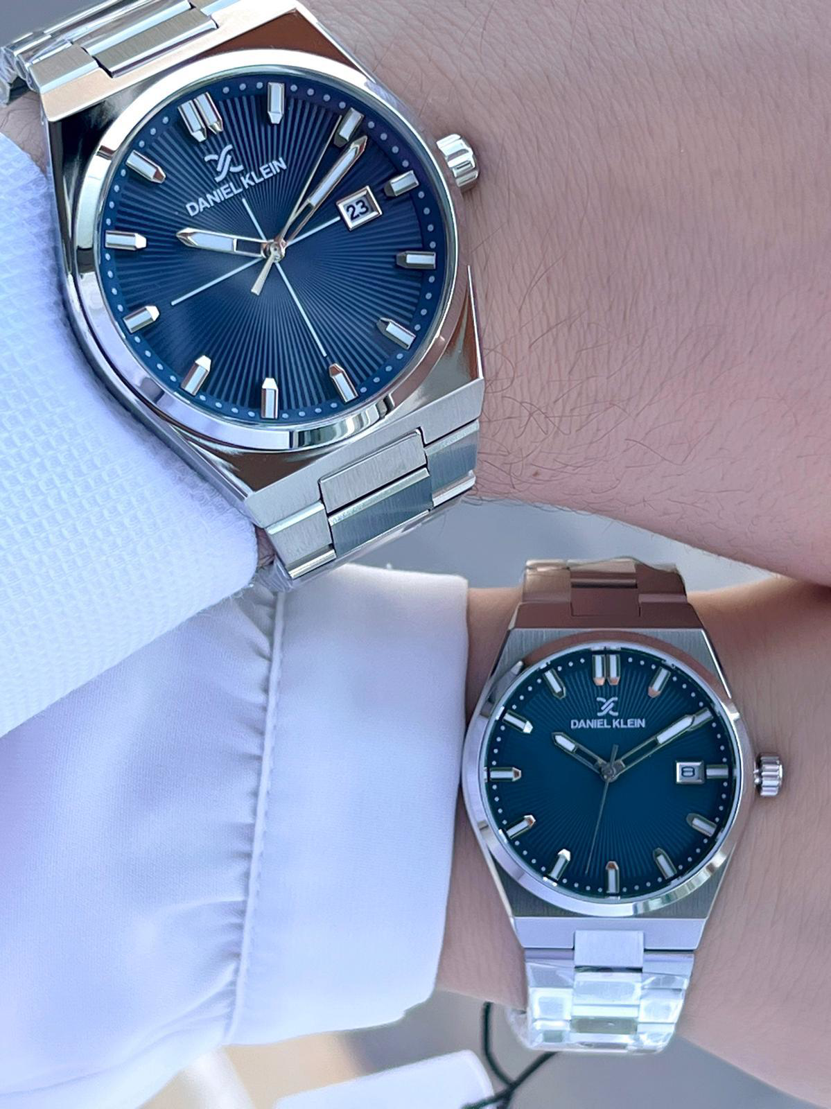 Daniel Klein Bay Ve Bayan Çelik Kordon Çiftlere Özel 3 Atm Suya D