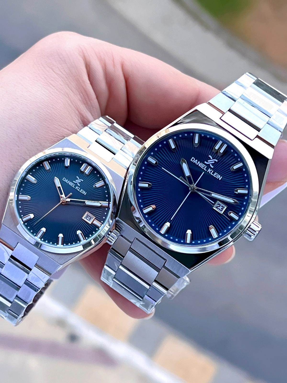 Daniel Klein Bay Ve Bayan Çelik Kordon Çiftlere Özel 3 Atm Suya D