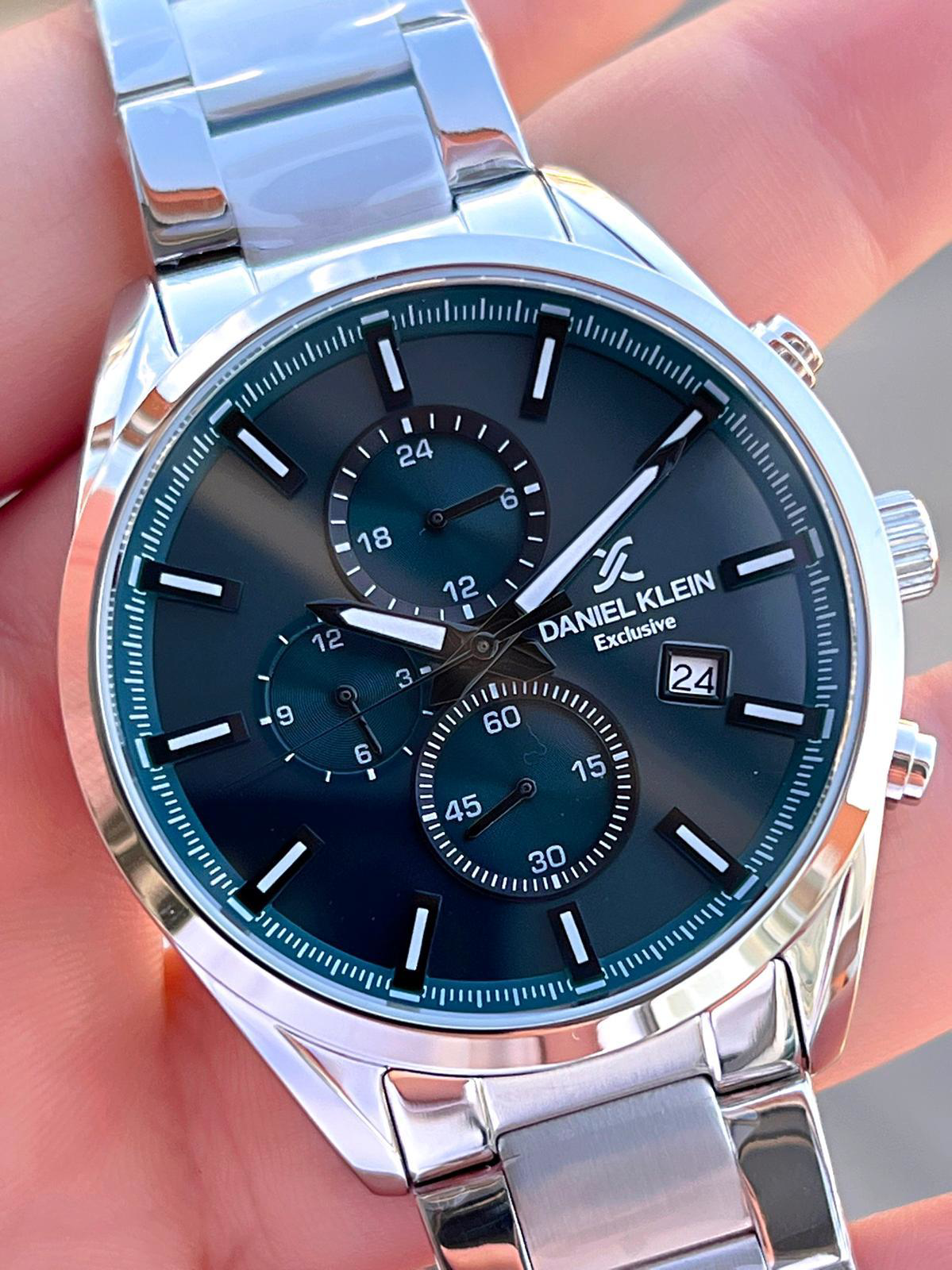 Daniel Klein Çelik Kordon Kronometreli Kadran Tasarımı 3 Atm Suya