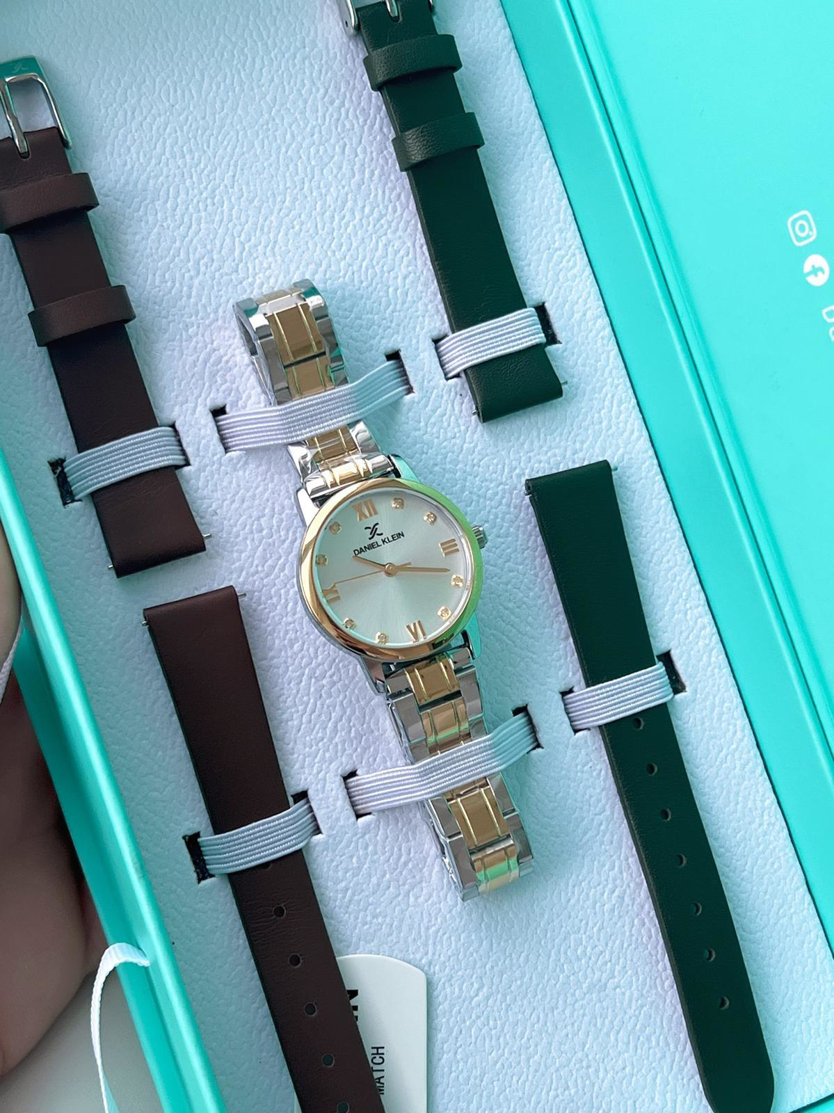 Daniel Klein Çelik Kordon Ve Deri Kordonlu 30 Mt Suya Dayanıklı K