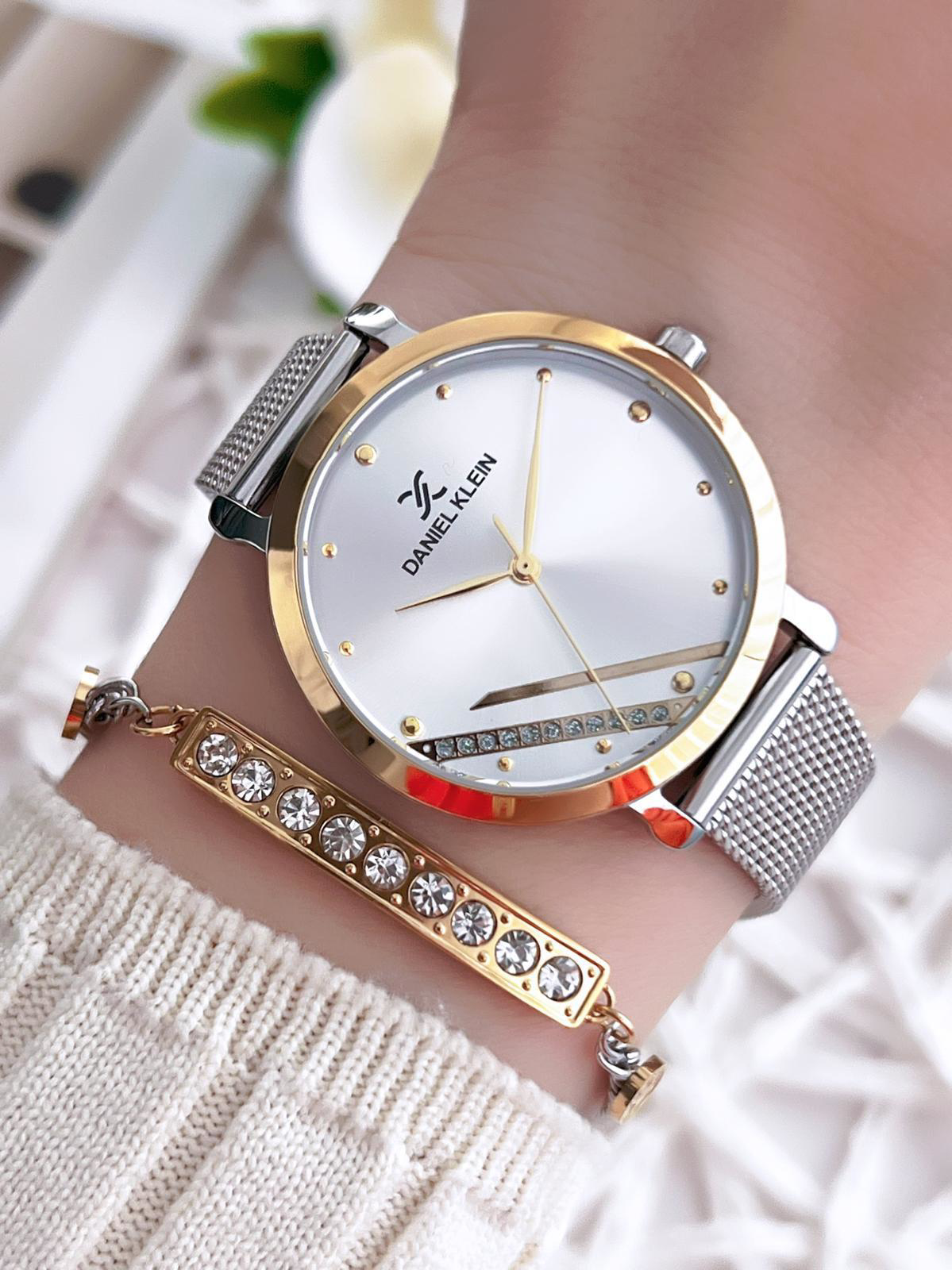 Daniel Klein Çelik Kordon Çelik Takı Seti Hediyeli 2 Yıl Garantil