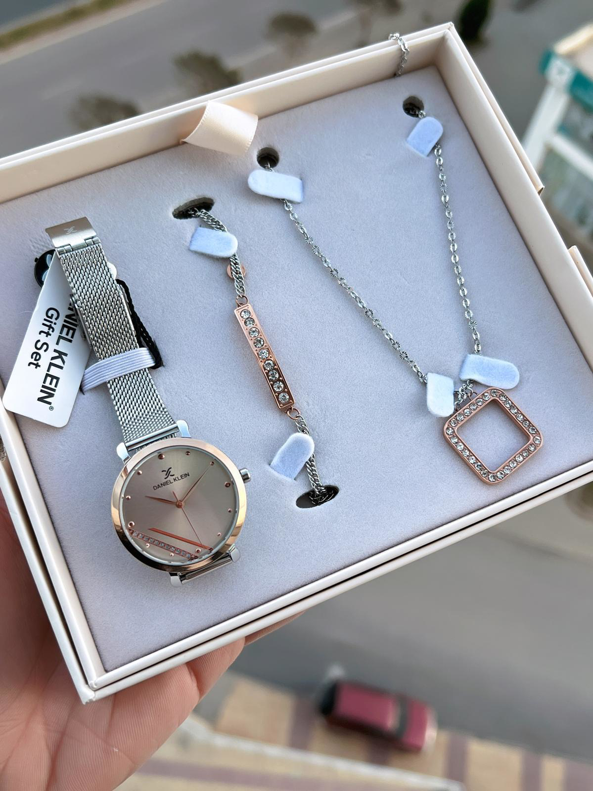 Daniel Klein Çelik Kordon Çelik Takı Seti Hediyeli 2 Yıl Garantil
