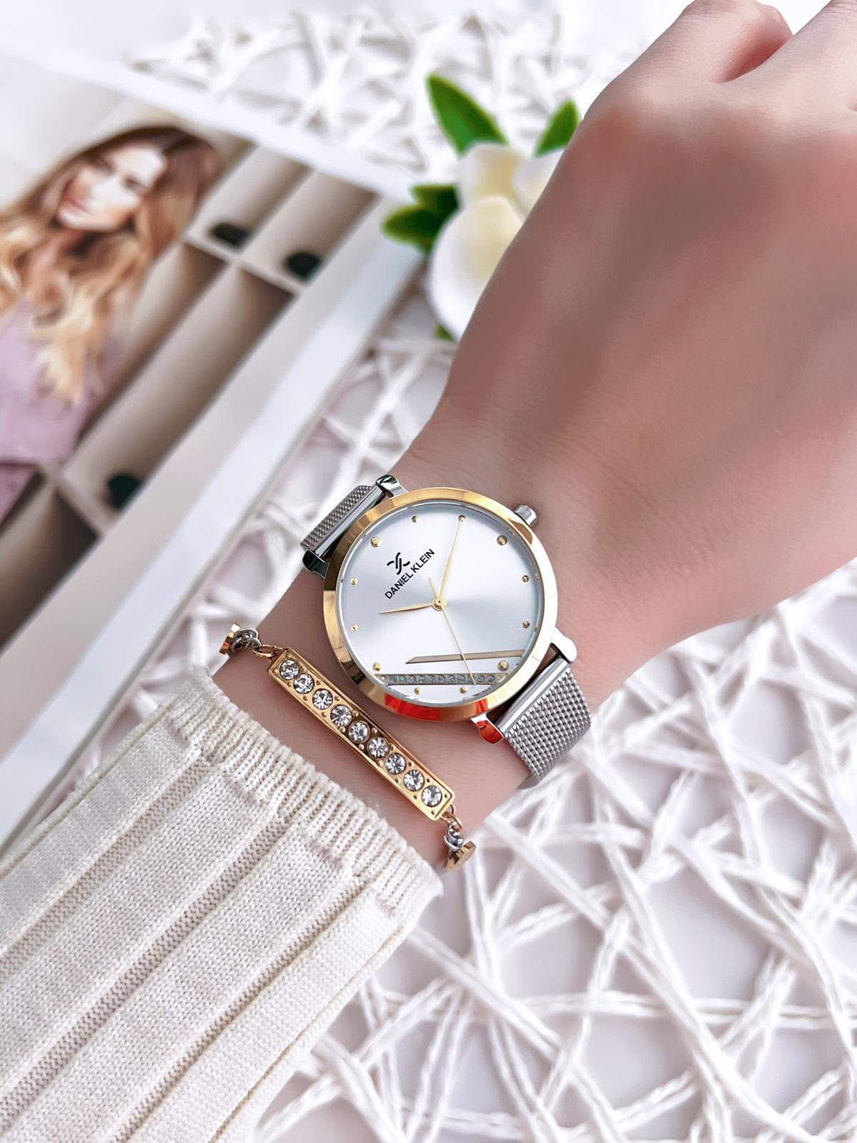 Daniel Klein Çelik Kordon Çelik Takı Seti Hediyeli 2 Yıl Garantil