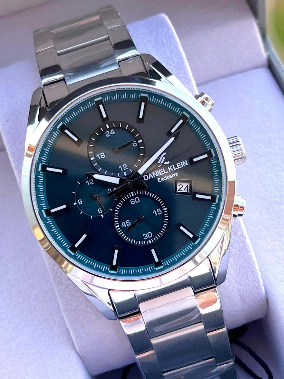 Daniel Klein Çelik Kordon Kronometreli Kadran Tasarımı 3 Atm Suya