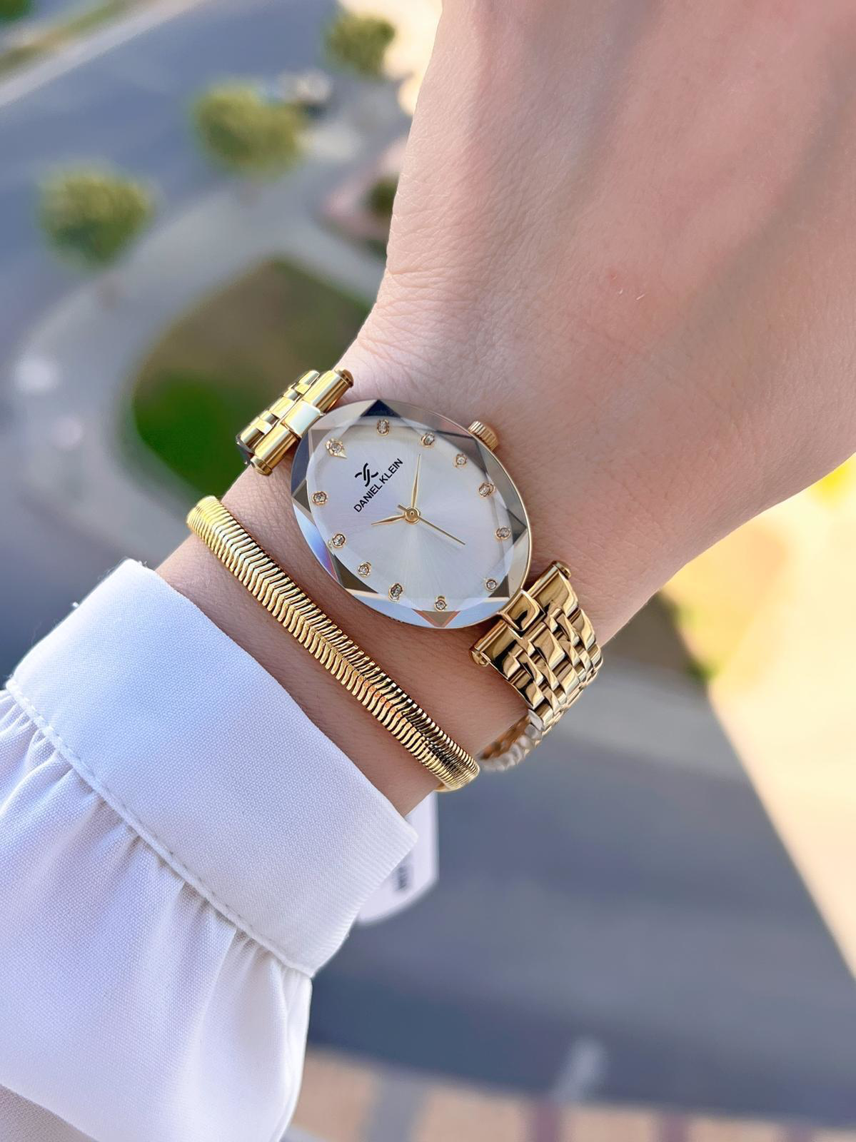 Daniel Klein Çelik Kordon Elips Kasa Kesme Camlı 2 Yıl Garantili 