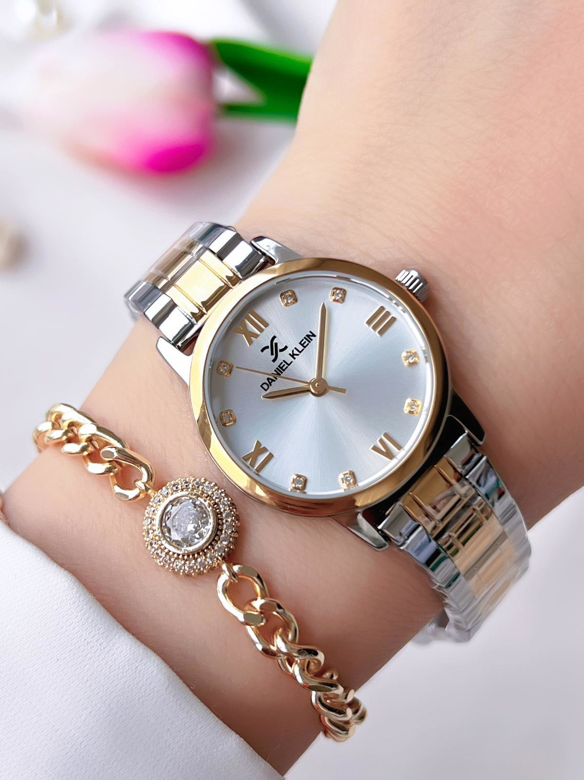 Daniel Klein Çelik Kordon Ve Deri Kordonlu 30 Mt Suya Dayanıklı K