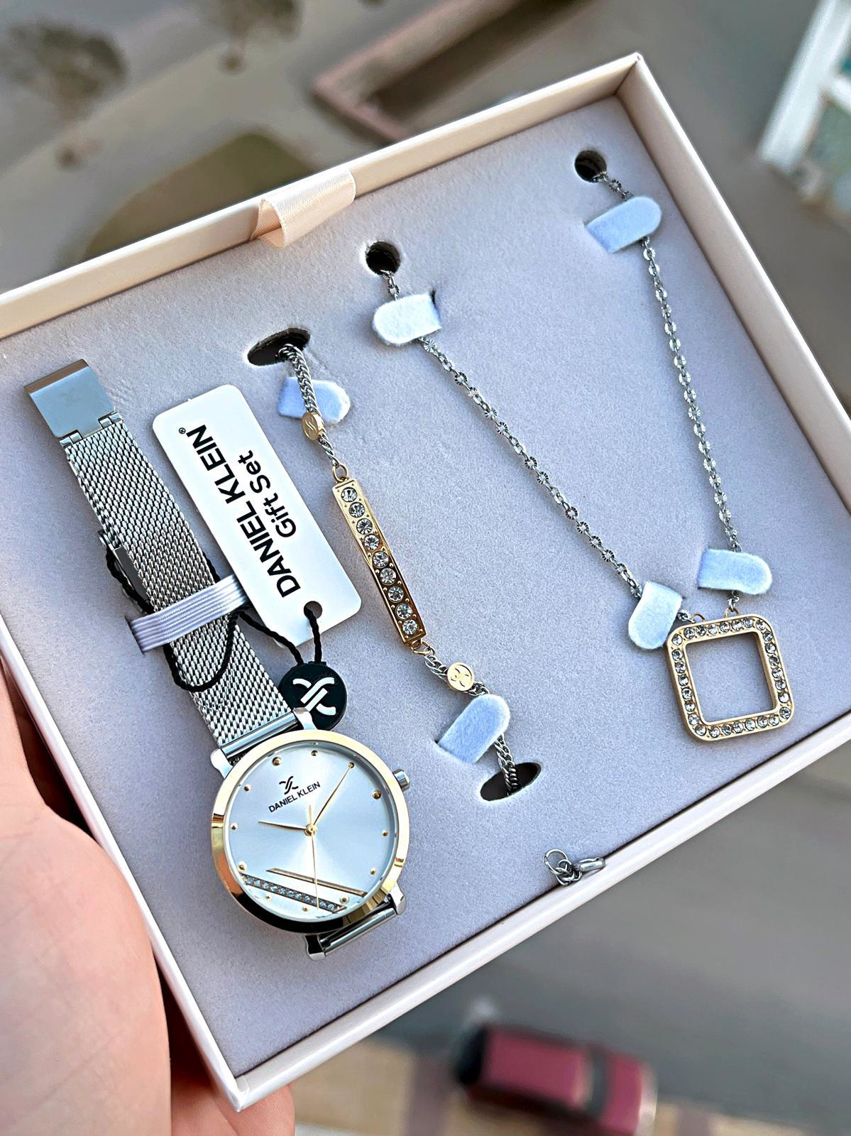 Daniel Klein Çelik Kordon Çelik Takı Seti Hediyeli 2 Yıl Garantil