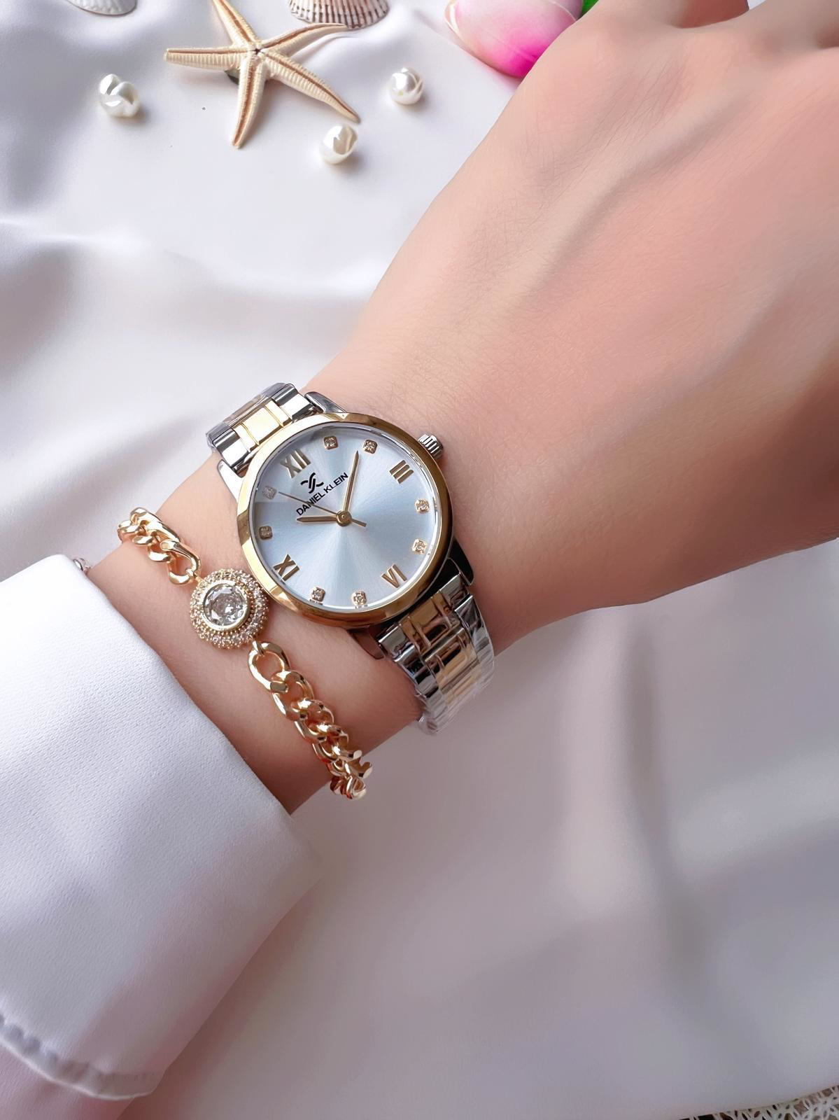 Daniel Klein Çelik Kordon Ve Deri Kordonlu 30 Mt Suya Dayanıklı K