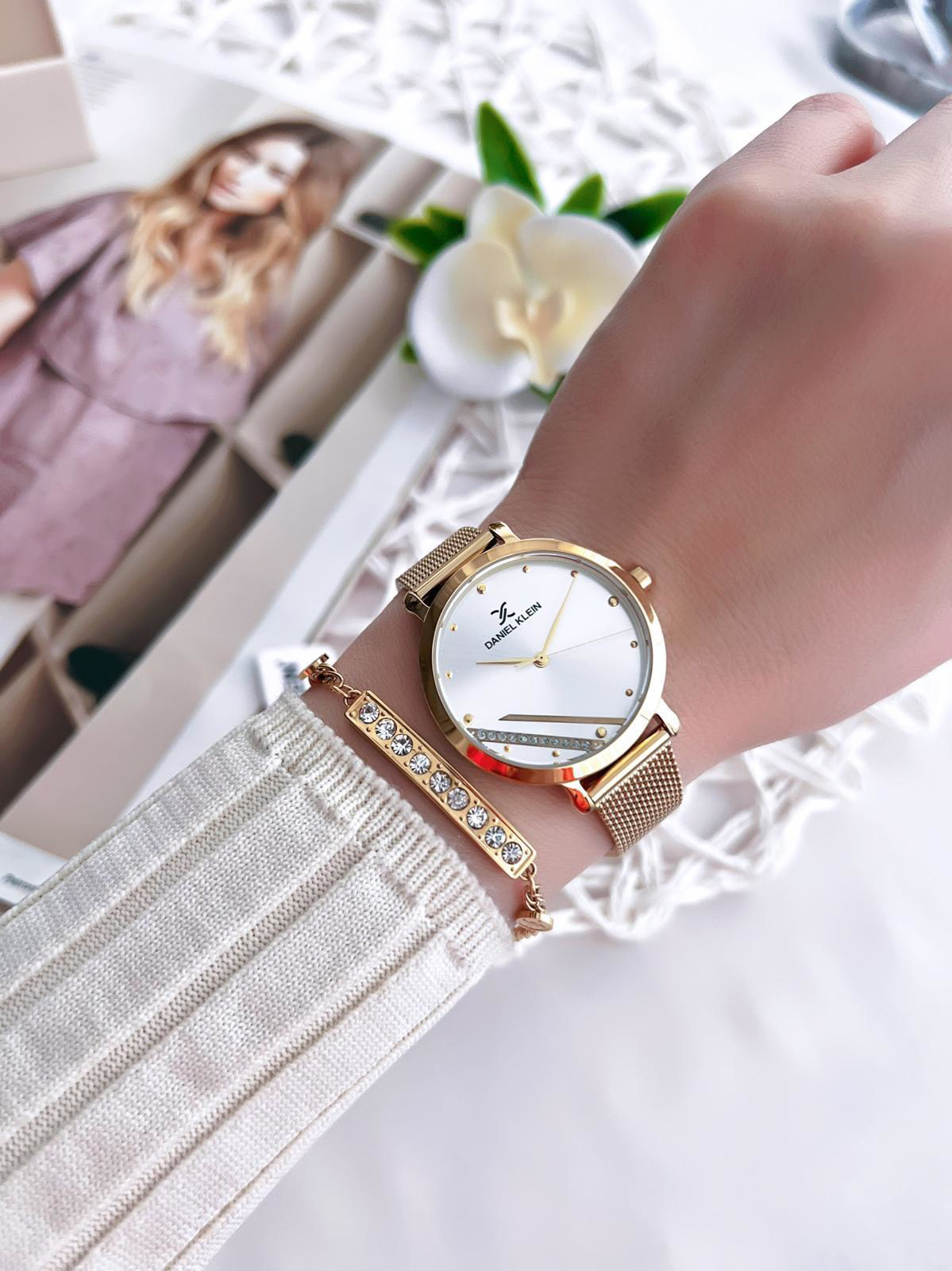 Daniel Klein Çelik Kordon Çelik Takı Seti Hediyeli 2 Yıl Garantil