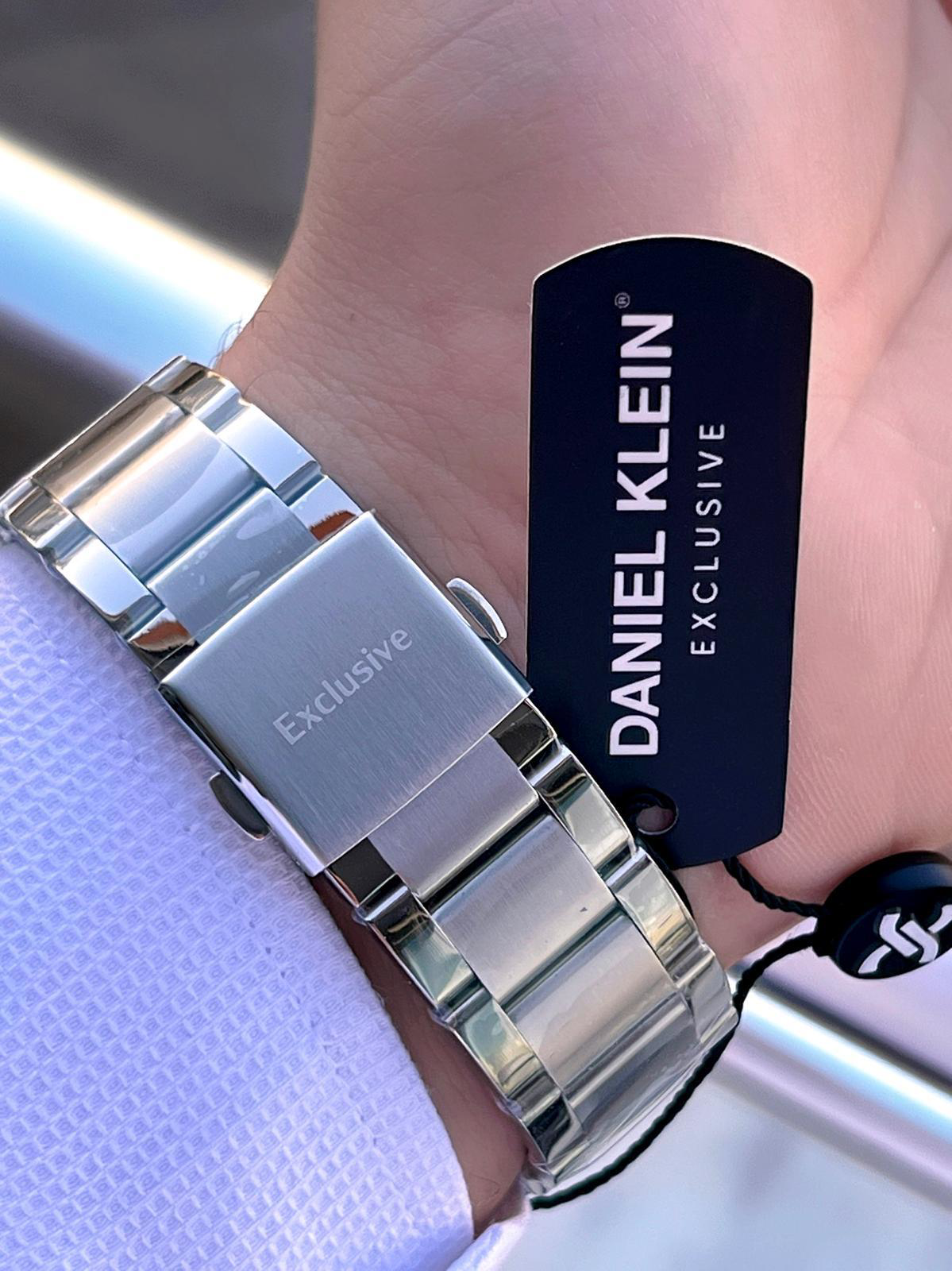 Daniel Klein Çelik Kordon Kronometreli Kadran Tasarımı 3 Atm Suya