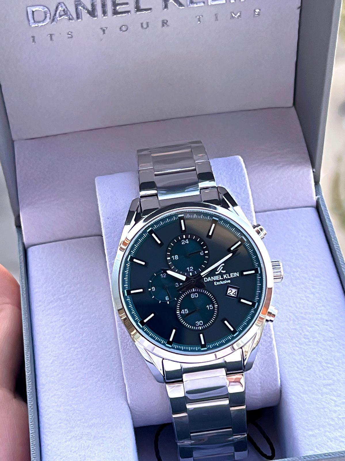 Daniel Klein Çelik Kordon Kronometreli Kadran Tasarımı 3 Atm Suya