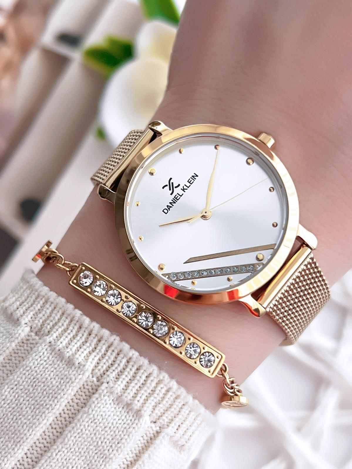 Daniel Klein Çelik Kordon Çelik Takı Seti Hediyeli 2 Yıl Garantil