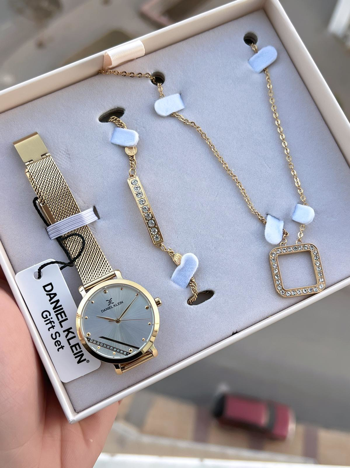 Daniel Klein Çelik Kordon Çelik Takı Seti Hediyeli 2 Yıl Garantil