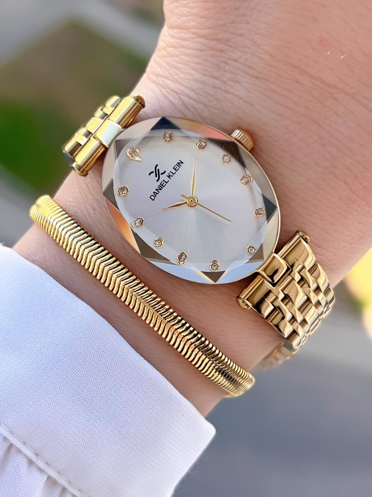 Daniel Klein Çelik Kordon Elips Kasa Kesme Camlı 2 Yıl Garantili 